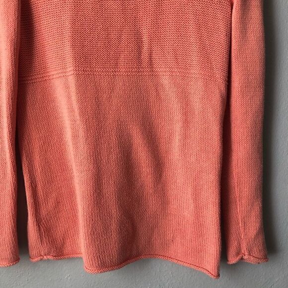J Jill pink cotton blend turtleneck sweater size XS - Picture 3 of 10